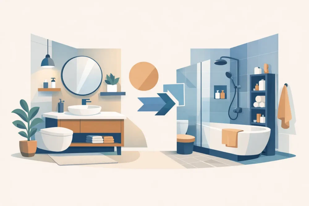 Small Bathroom Layout Ideas That Create Room