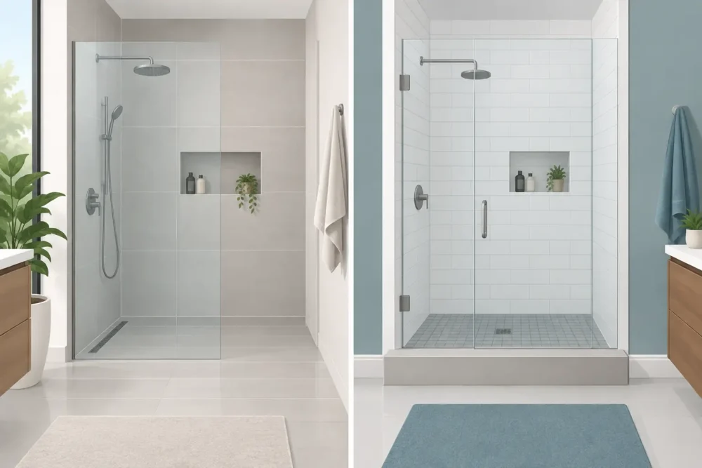Curbless Versus Curbed Shower: Which Fits?