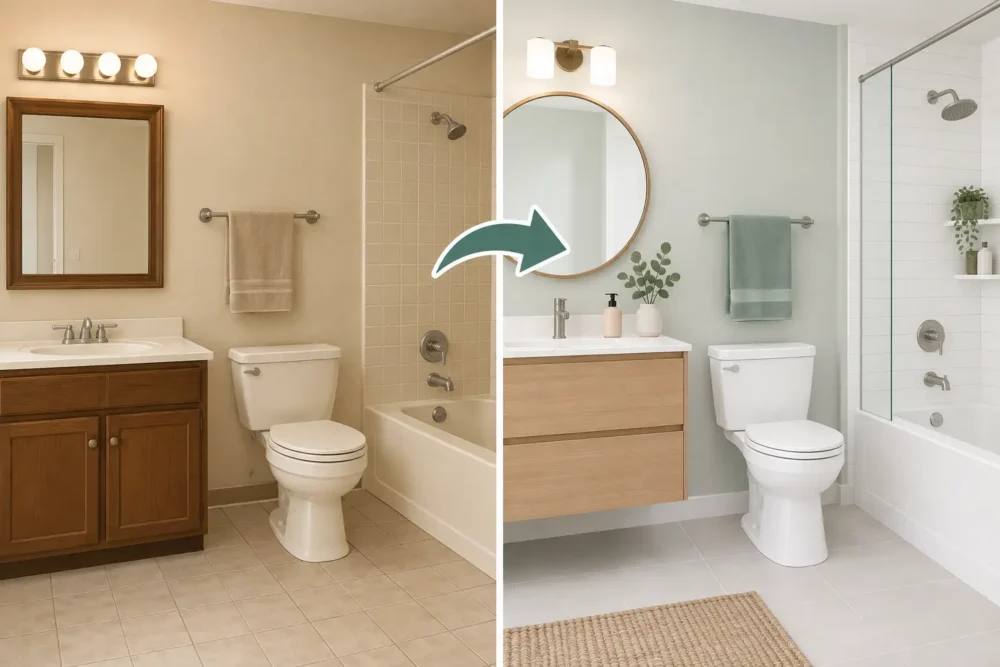 How to Update a Dated Bathroom Without Overdoing It